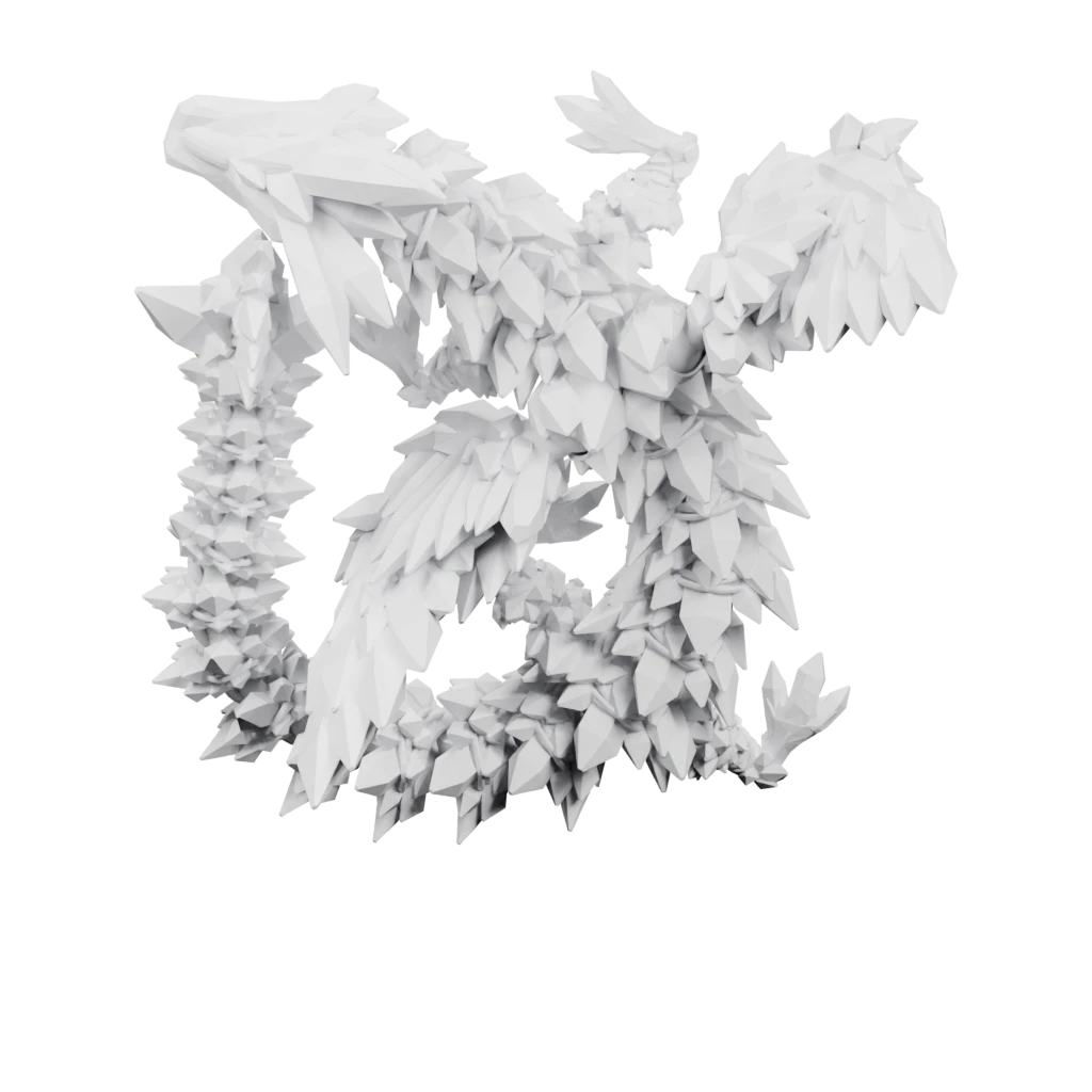 Дракон с кристальными крыльями