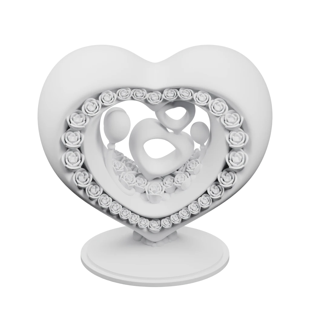 Сердечный орнамент 13 см